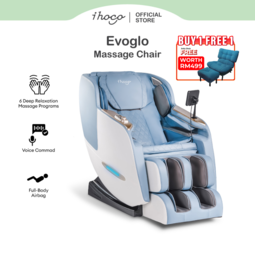 [KEN RIMBA OUTLET EXCLUSIVE] Ihoco Evoglo Massage Chair [Serene Blue] Free Sofa Chair